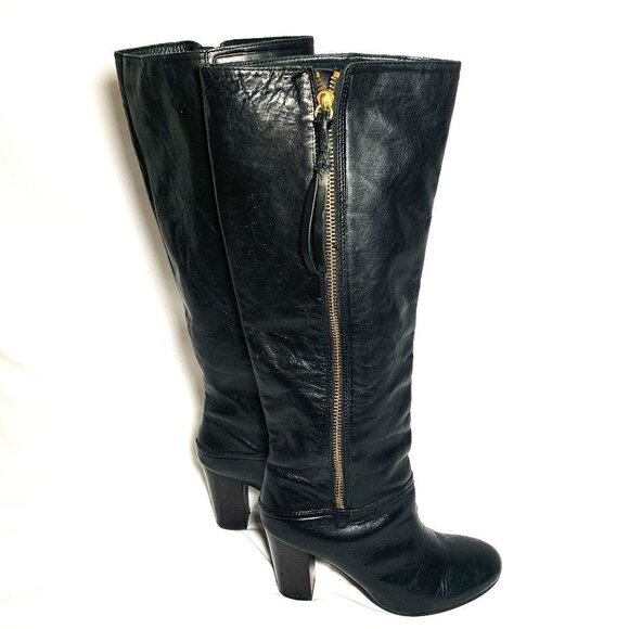 Coach Women Leather  Boots Size 8.5 - Picture 2 of 7